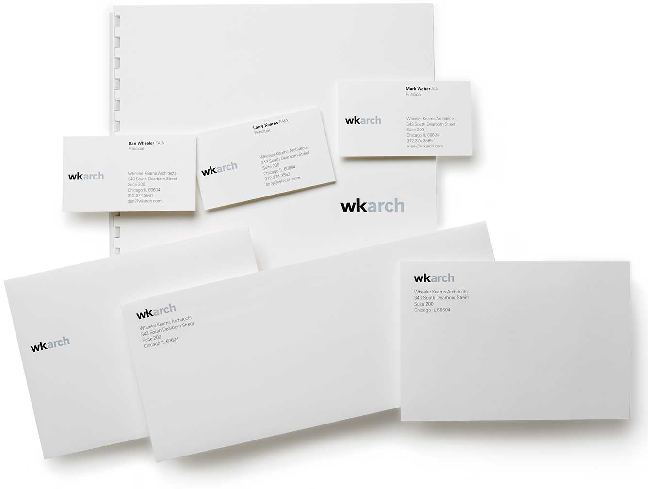 wkarch_stationery.jpg Art Direction by: Bart Crosby, Crosby Associates